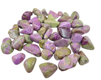 *ONE* STICHTITE/SERPENTINE Natural Tumbled Stones Crystal Healing Stones 1"-1.5" *ONE* STICHTITE/SERPENTINE Natural Tumbled Stones Crystal Healing Stones 1"-1.5"