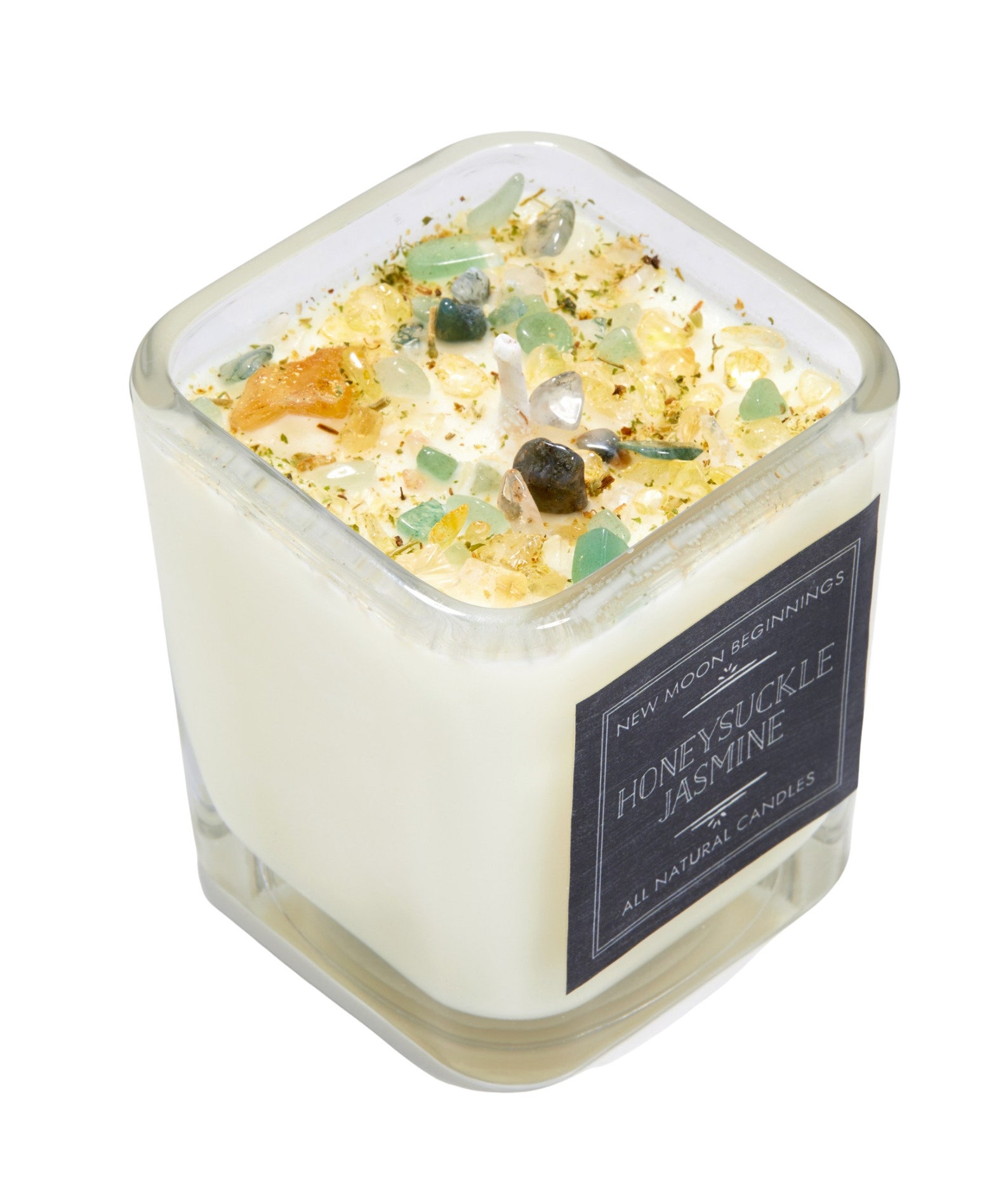 Honeysuckle Jasmine Candles Crystal & Herb Candles Etsy
