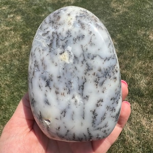 Dendritic Opal Standing Freeform - Polished Dendritic Opal Crystal - Large Merlinite Crystal - Standing Dendritic Opal Freeform - 4