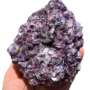Raw Lepidolite Stone .5 5 Grade A Raw Lepidolite Crystal Rough Lepidolite Crystal Natural Lepidolite Raw Purple Gemstone image 8