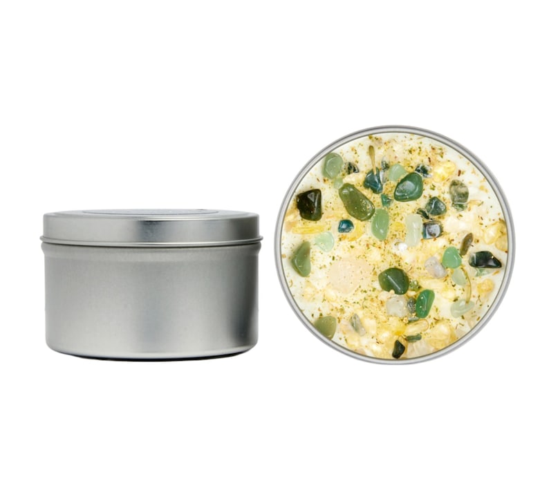 Honeysuckle Jasmine Candles - Crystal & Herb Candles - Aromatherapy Candles - Floral Candle - Soy Jasmine Candles and Tealights - Handmade! image 11