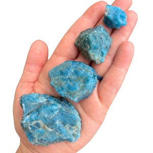 Raw Apatite Crystal Blue Apatite Natural Apatite Rough Apatite Raw Apatite Stone Healing Crystals & Stones Blue Apatite Raw image 1