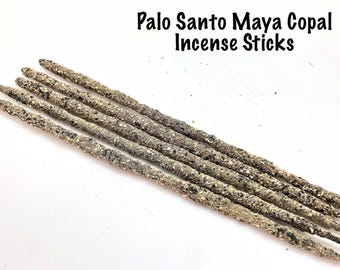 Palo Santo Maya Copal Incense Sticks (6) - Palo Santo Incense - Maya Copal Incense - Stick Incense - Palo Santo Copal - Aromatherapy