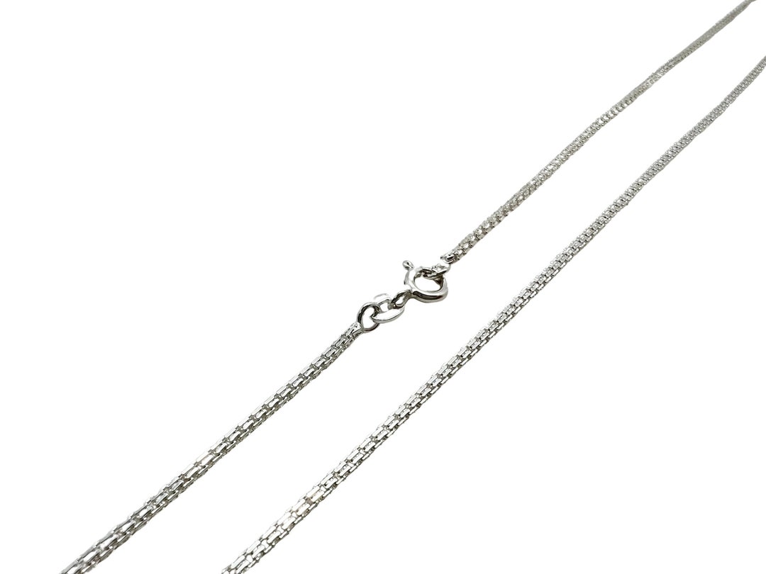 Sterling Silver Chain 1.4mm Double Box Chain Sterling Silver Sterling Silver Chain