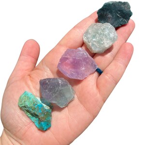 Pisces Zodiac Crystal Set - Raw Pisces Zodiac Crystals - Metaphysical Crystals - Astrology Gift - Rough Pisces Stone Kit - Pisces Birthstone image 7