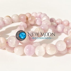 Pink Kunzite Bracelet 7-8mm - Elastic Bracelet - Crystals Bracelet - Kunzite Jewelry - Dainty Pink Gemstone - Genuine Pink Kunzite image 7