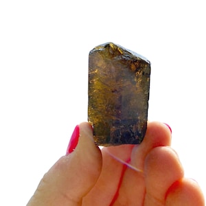 Raw Dravite Tourmaline Stone (1&quot; - 2.5&quot;) Raw Dravite Stone - Raw Brown Tourmaline Stone - Brown Tourmaline Crystal - Dravite Crystal