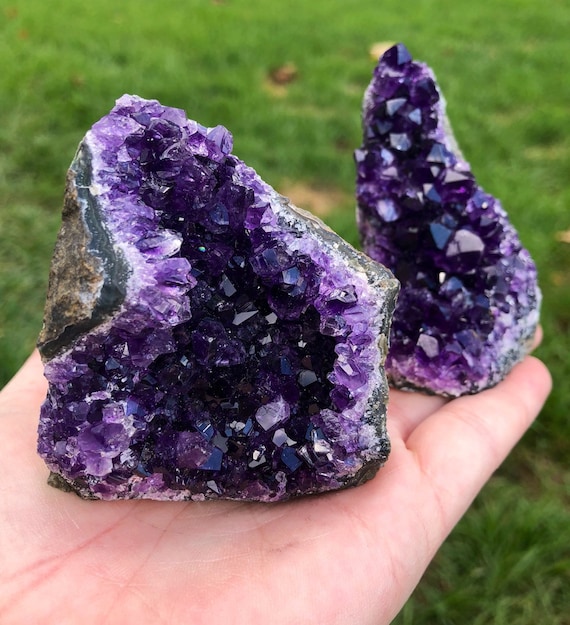 Raw Amethyst Standing Crystal Cluster