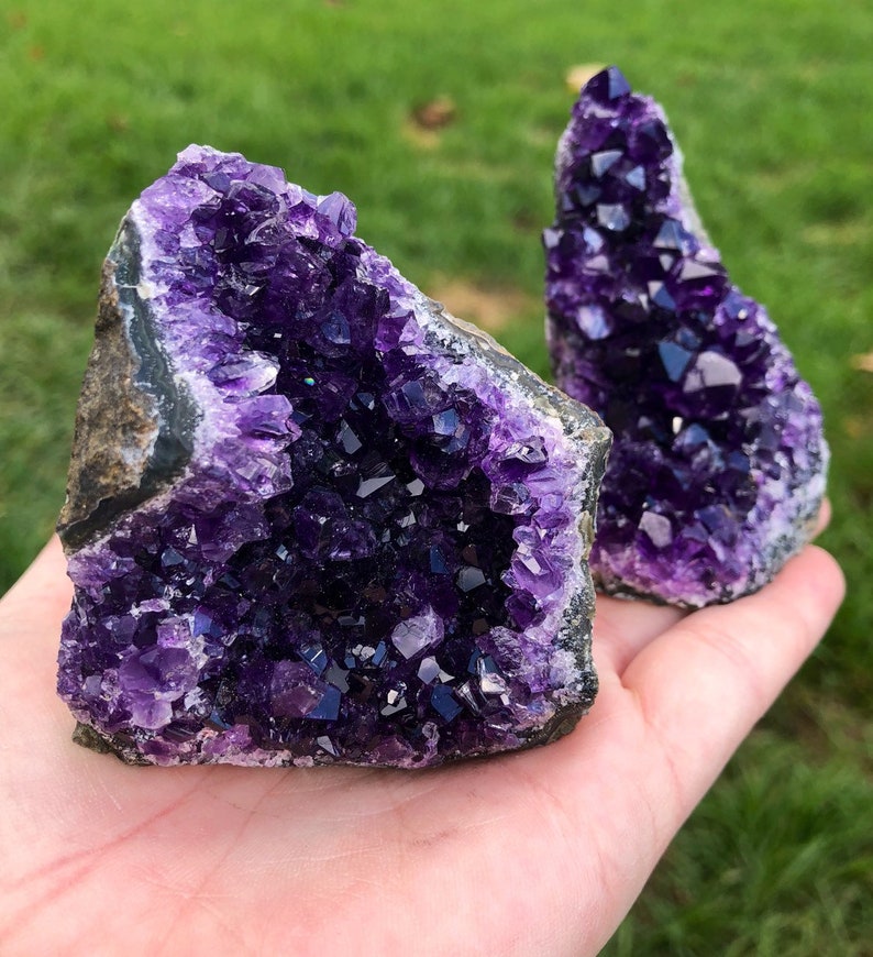Raw Amethyst Crystal Cluster standing Raw Amethyst Stone Etsy