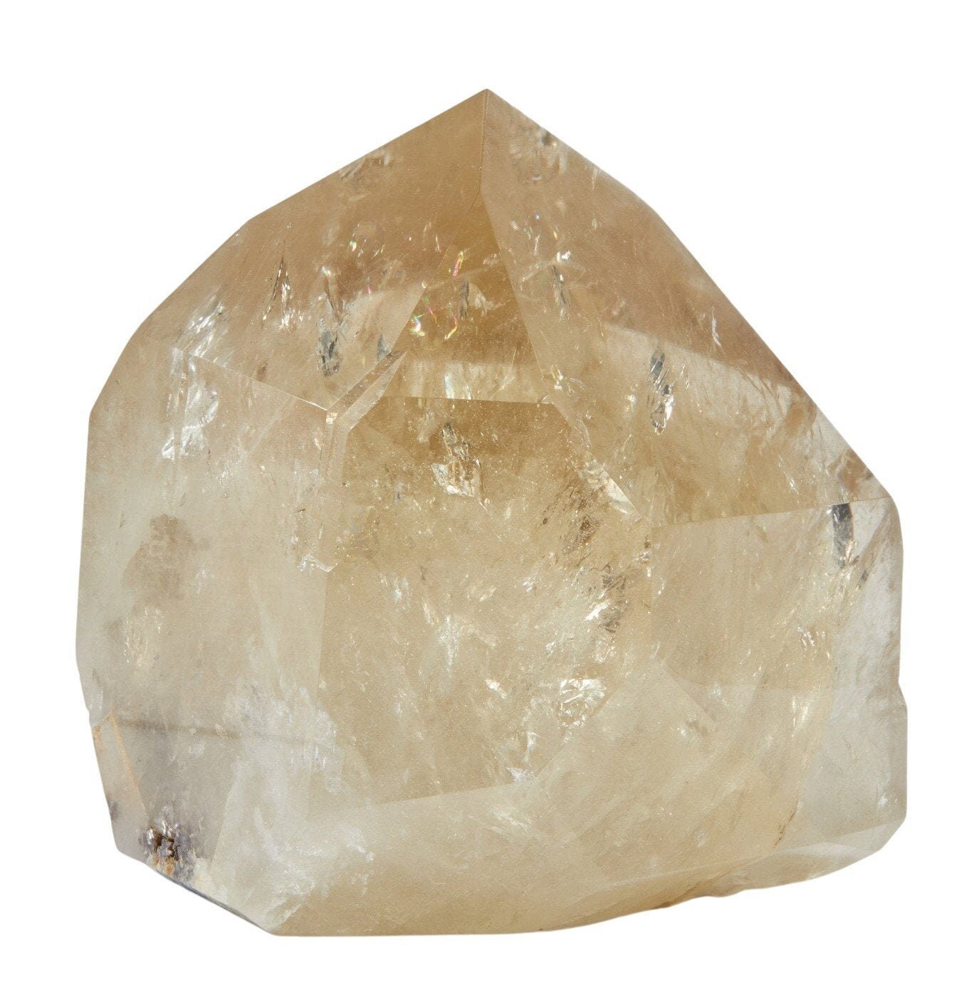 Natural Citrine Point - Polished Crystal Untreated Tower Standing Large 55