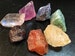 raw stone 7 chakra set - 7 piece chakra stone set - seven chakra stones - chakra crystal set - chakra set - garnet - sodalite 