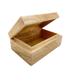 Wooden Box - 6&quot; x 4&quot; - Gift Box - Decorative Box - Tarot Card Box - Jewelry Box - Wood Box - Tarot Box - Crystals Box - Keepsake Box