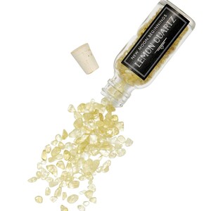 Botella de cristal de cuarzo limón - Botella de piedra de cuarzo limón - Frascos de cuarzo limón - Botella de piedras preciosas - Frascos de piedras preciosas de cuarzo limón - Cuarzo amarillo imagen 3