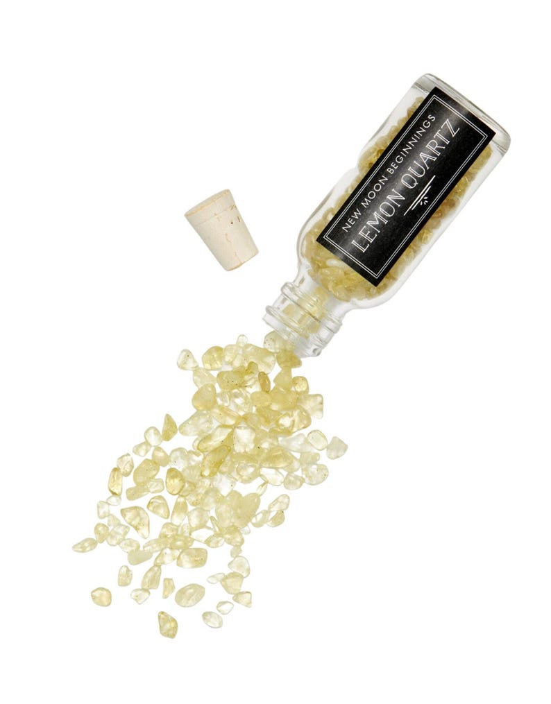 Botella de cristal de cuarzo limón - Botella de piedra de cuarzo limón - Frascos de cuarzo limón - Botella de piedras preciosas - Frascos de piedras preciosas de cuarzo limón - Cuarzo amarillo imagen 3