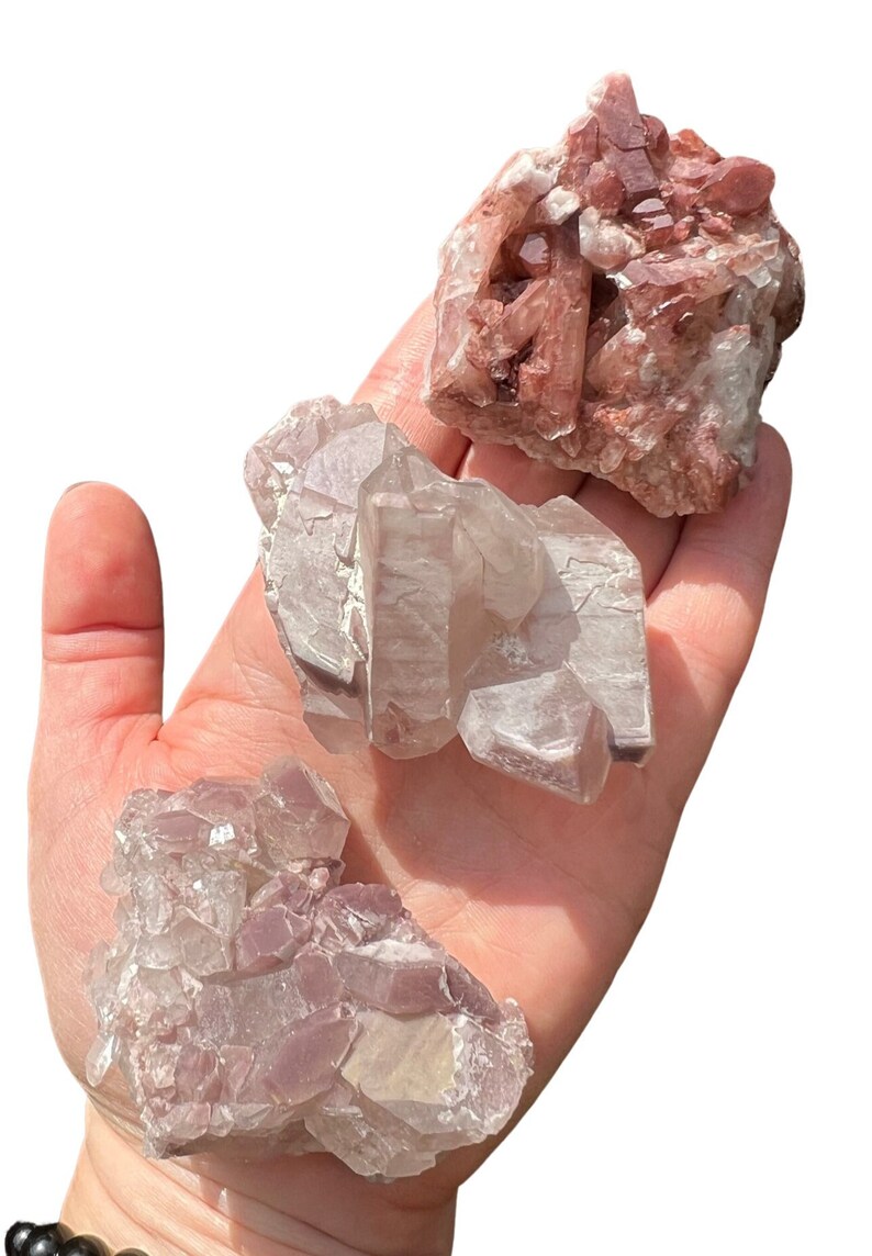 Lithium Quartz Cluster Lithium Quartz Crystal Raw Lithium Quartz Crystal Cluster Rough Pink Lithium Quartz Natural Brazilian Quartz image 3