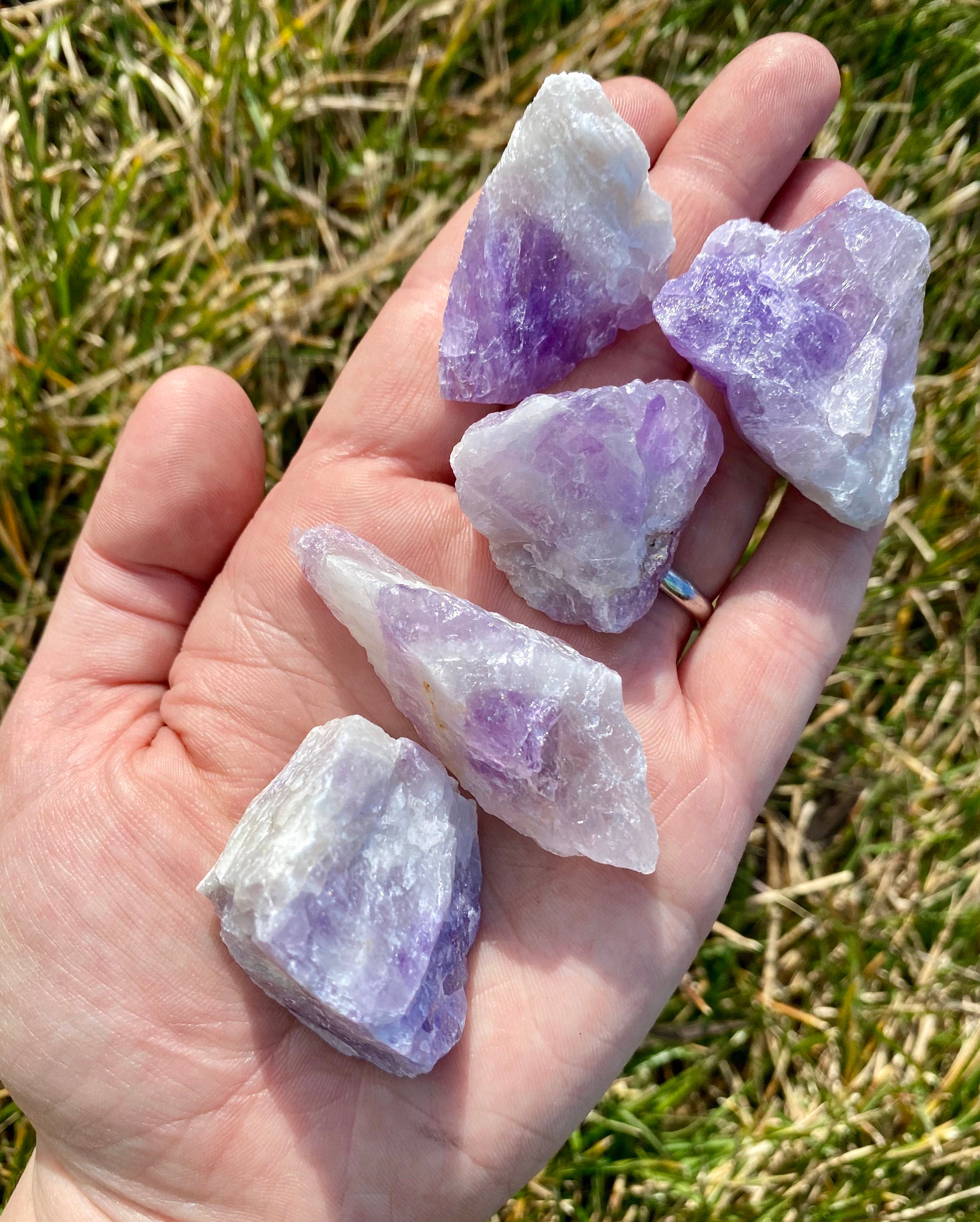 Amethyst clusters