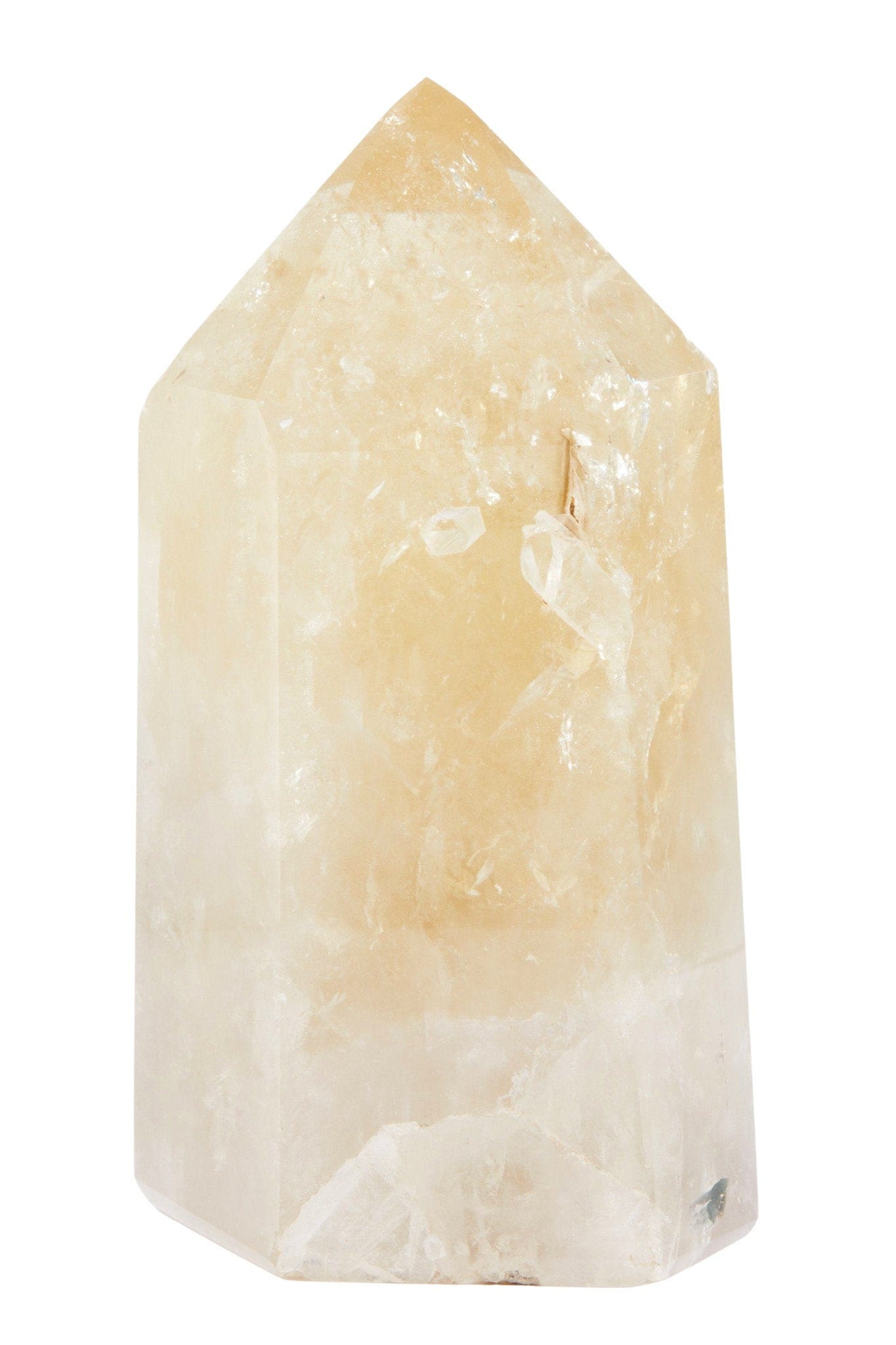 Natural Citrine Point - Large Polished Crystal Standing Tower Untreated 22