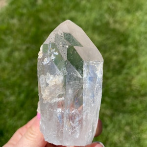 Raw Clear Quartz Cluster - Extra Quality Quartz Cluster with Inclusions - Crystal Quartz - Raw Quartz Specimen - Large Quartz Point - 37