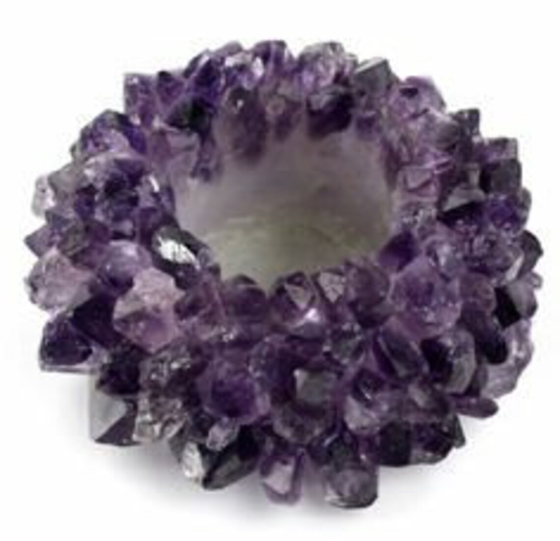 AMETHYST CANDLE HOLDER Raw Amethyst Candle Amethyst Etsy