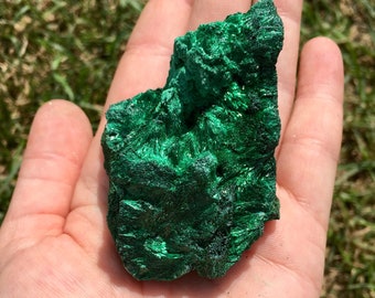 マラカイト原石 - ベルベットマラカイトクリスタル - マラカイト原石