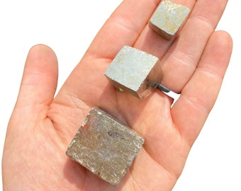 Raw Pyrite cube - Imperfect Grade B - .5" - 1.5" - raw pyrite stone - Healing Crystal - Energy crystal - energy stone - pyrite crystal