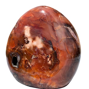 Carnelian Stone Freeform - Polished Carnelian Tower - Large Carnelian Crystal - Polished Crystal Tower - Unique Carnelian Sculpture - #4