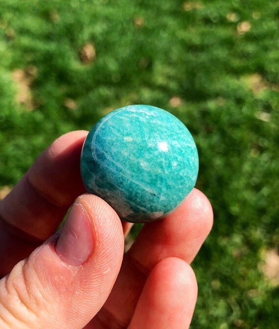 Amazonite Sphere 1 Amazonite Crystal Sphere Etsy