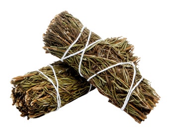 Dried Rosemary Bundle - Rosemary Stick - Rosemary Wand - Energy Cleansing Wand - Dried Herb Bundle - 4" or 8" Rosemary Herb Stick