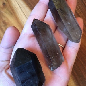 Raw Smoky Quartz Point Crystal Raw Smoky Quartz Crystal Crystal Quartz Natural Smoky Quartz Point from Brazil Smoky Quartz Raw image 8