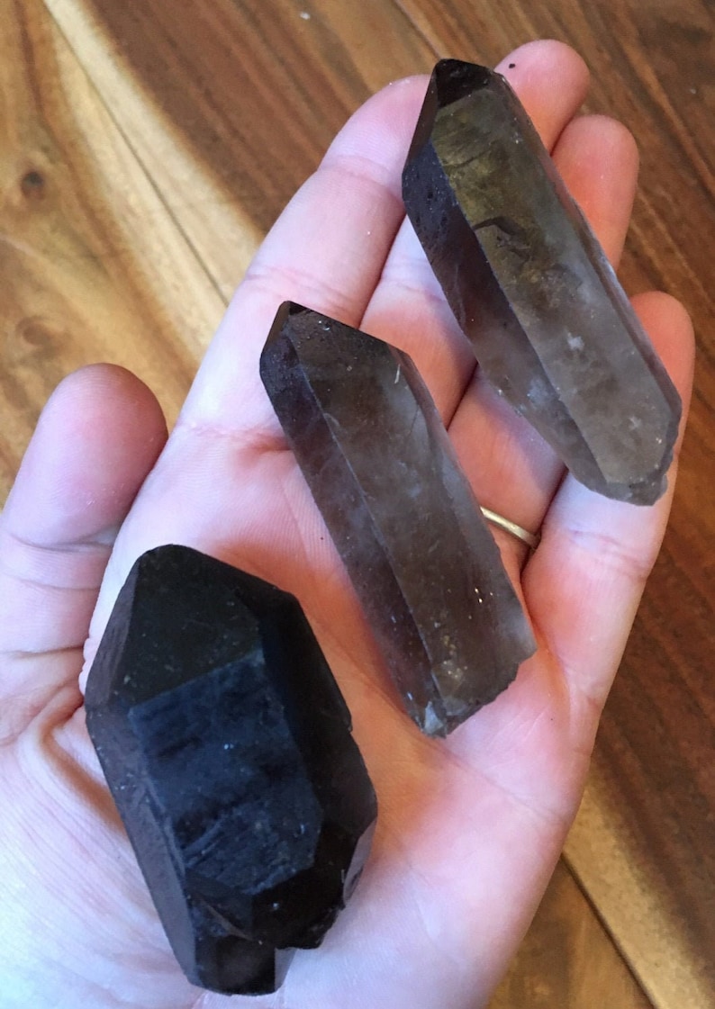 Raw Smoky Quartz Point Crystal Raw Smoky Quartz Crystal Crystal Quartz Natural Smoky Quartz Point from Brazil Smoky Quartz Raw image 8