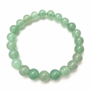 Green Aventurine Bracelet - Elastic Bracelet - Crystal Bracelet - Green Aventurine Jewelry - Stretch Crystal Bracelet - Green Gem