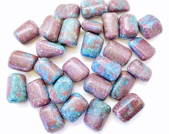 Ruby Kyanite Tumbled Stone - Multiple Sizes Available - Tumbled Ruby Kyanite Crystal - Polished Ruby in Kyanite Gemstone - Ruby and Kyanite