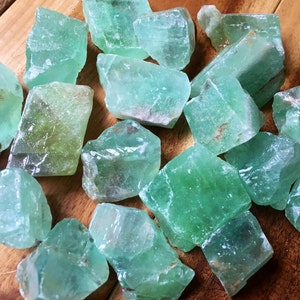 Green Calcite - Rough Green Calcite (.5" - 1") - Raw Green Calcite - Natural Green Calcite - Real Green Calcite - Green Calcite Raw