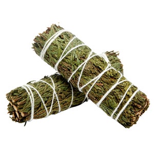 Cedar Stick - 4" Dried Cedar Herb Bundle - Cedar Wand - Cedar Incense stick - Natural Incense - Smoke Cleansing - Energy Cleansing