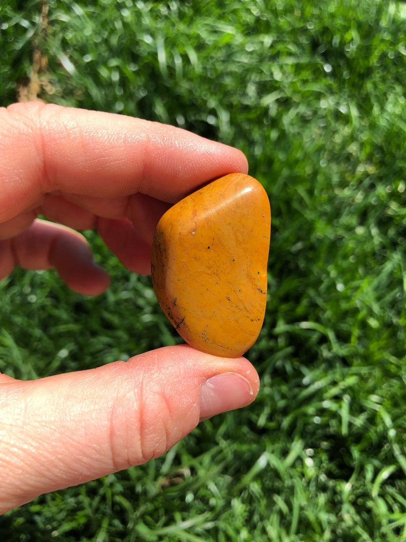 Yellow Jasper Tumbled Crystal Multiple Sizes Available Etsy