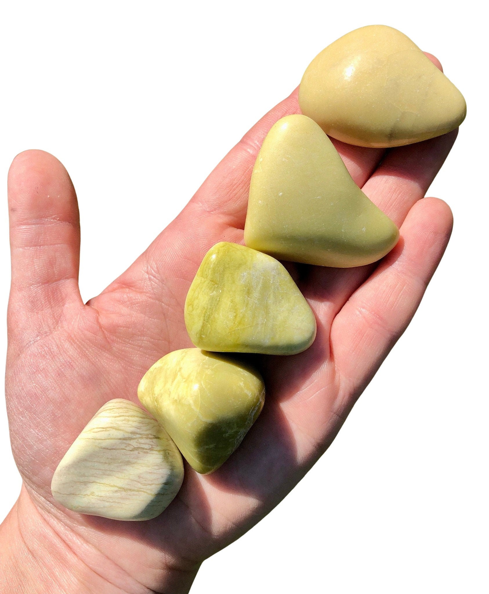 Serpentine Tumbled Stone - Multiple Sizes Available - New Jade Stone - Tumbled Serpentine Crystal - Polished Natural Serpentine Gemstone