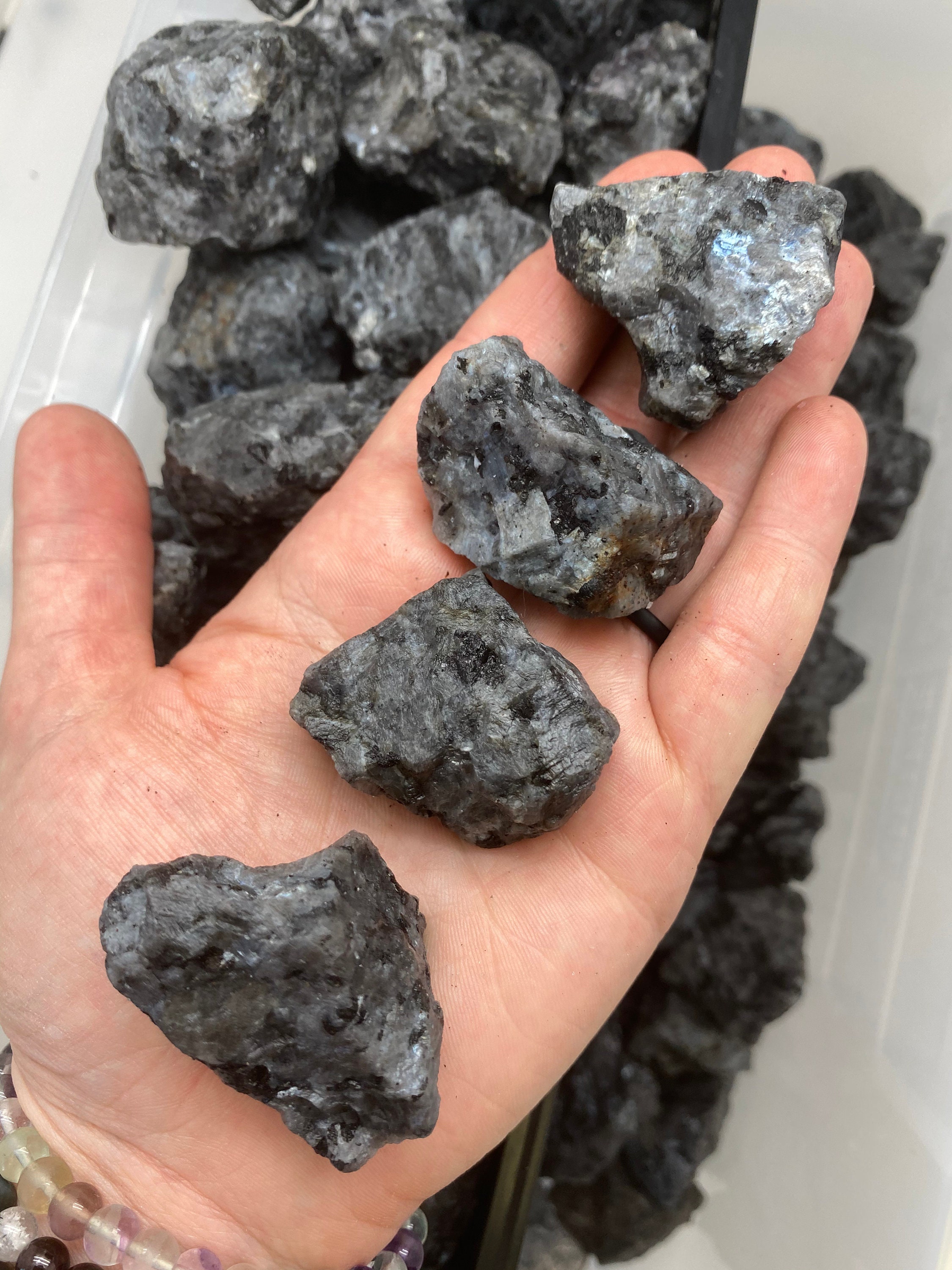 2 Pcs 33x8mm Black Labradorite Larvikite Healing Hexagonal Pointed Genuine  Natural Silver Plated Cap Bulk Lot Options 116720-3589 - Etsy