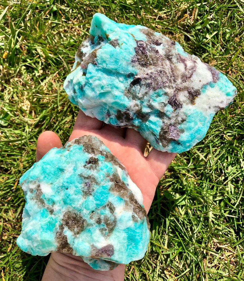 Raw amazonite crystal raw amazonite stone raw amazonite | Etsy