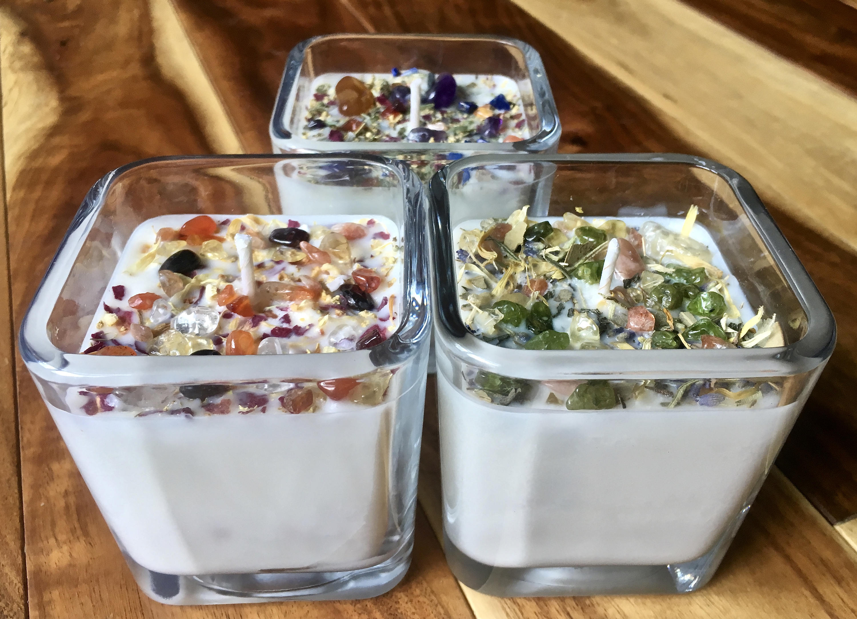 Crystals & Herb Energy Candles 7.5oz Soy Candles handmade Etsy