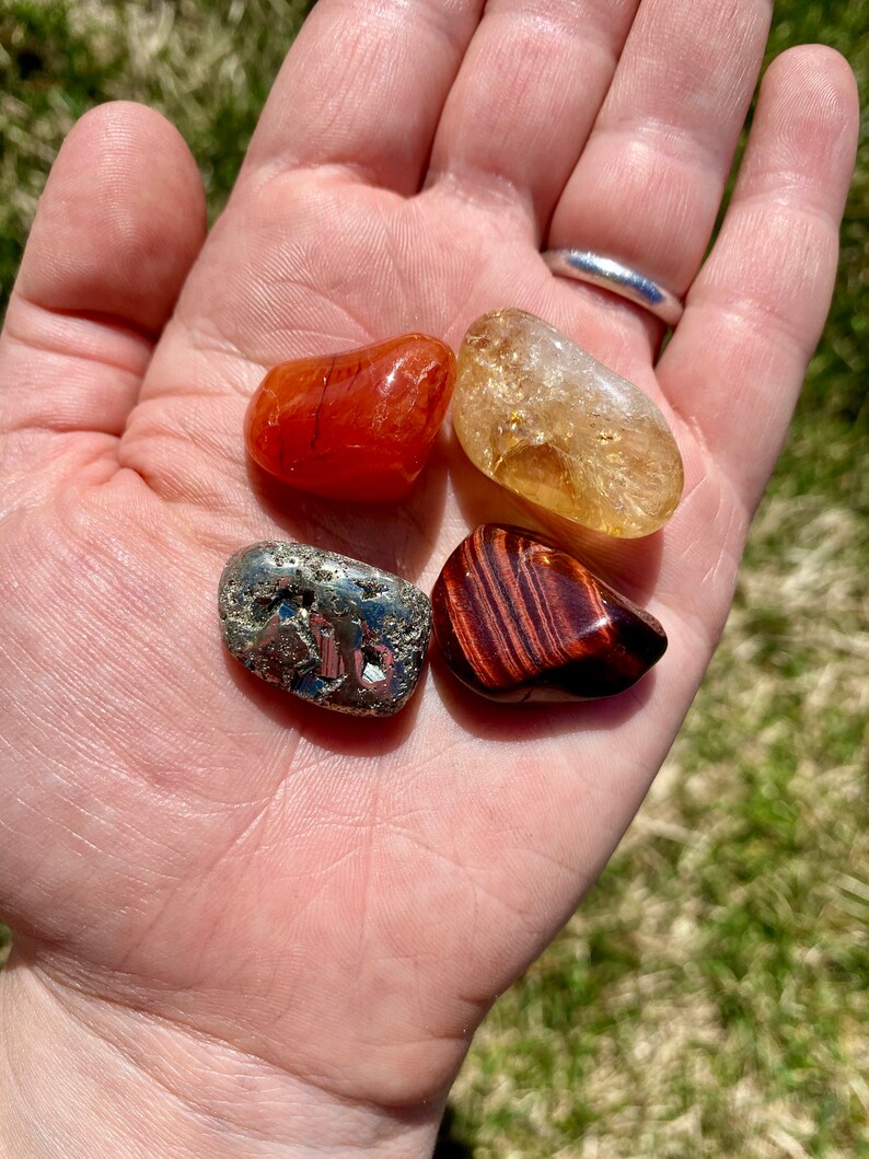 Motivation & Courage Stone Set Healing Crystals and Stones Etsy