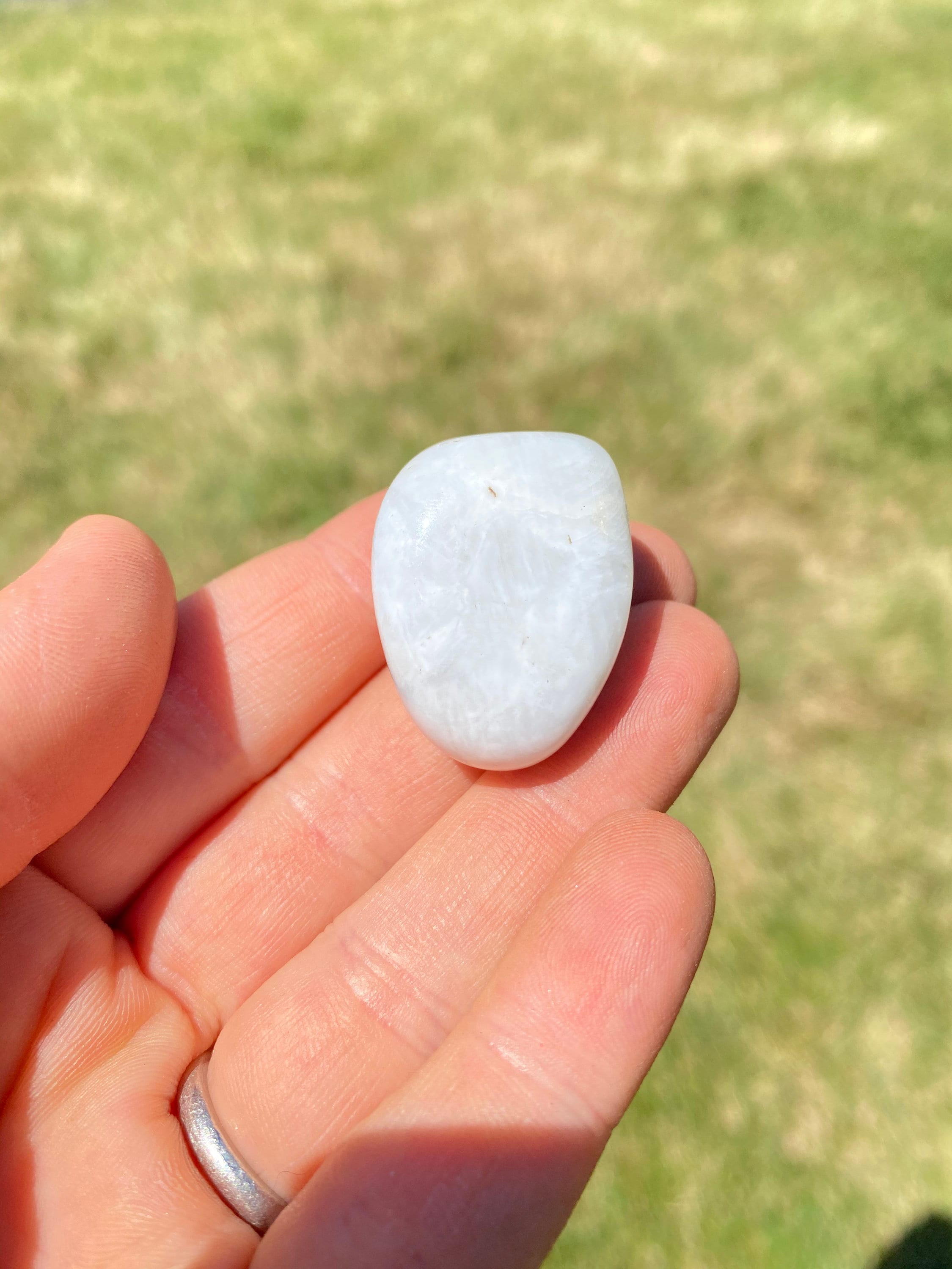 White Moonstone crystal XL 11.5 tumbled stones Etsy
