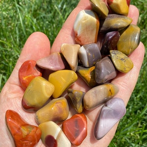 Mookaite Jasper Tumbled Stone - Multiple Sizes Available - Tumbled Mookaite Crystal - Polished Mookaite Gemstone - Australian Jasper Crystal