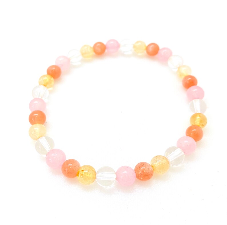 Happiness & Joy Bracelet Elastic Bracelet Sunstone Etsy