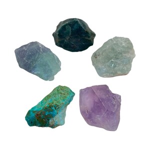 Pisces Zodiac Crystal Set - Raw Pisces Zodiac Crystals - Metaphysical Crystals - Astrology Gift - Rough Pisces Stone Kit - Pisces Birthstone image 5