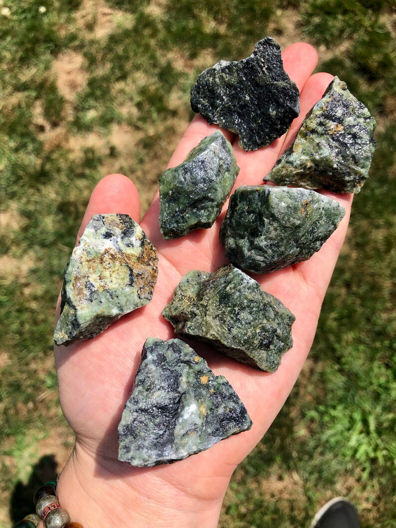 Raw Nephrite Jade Stone raw stones healing crystals and | Etsy