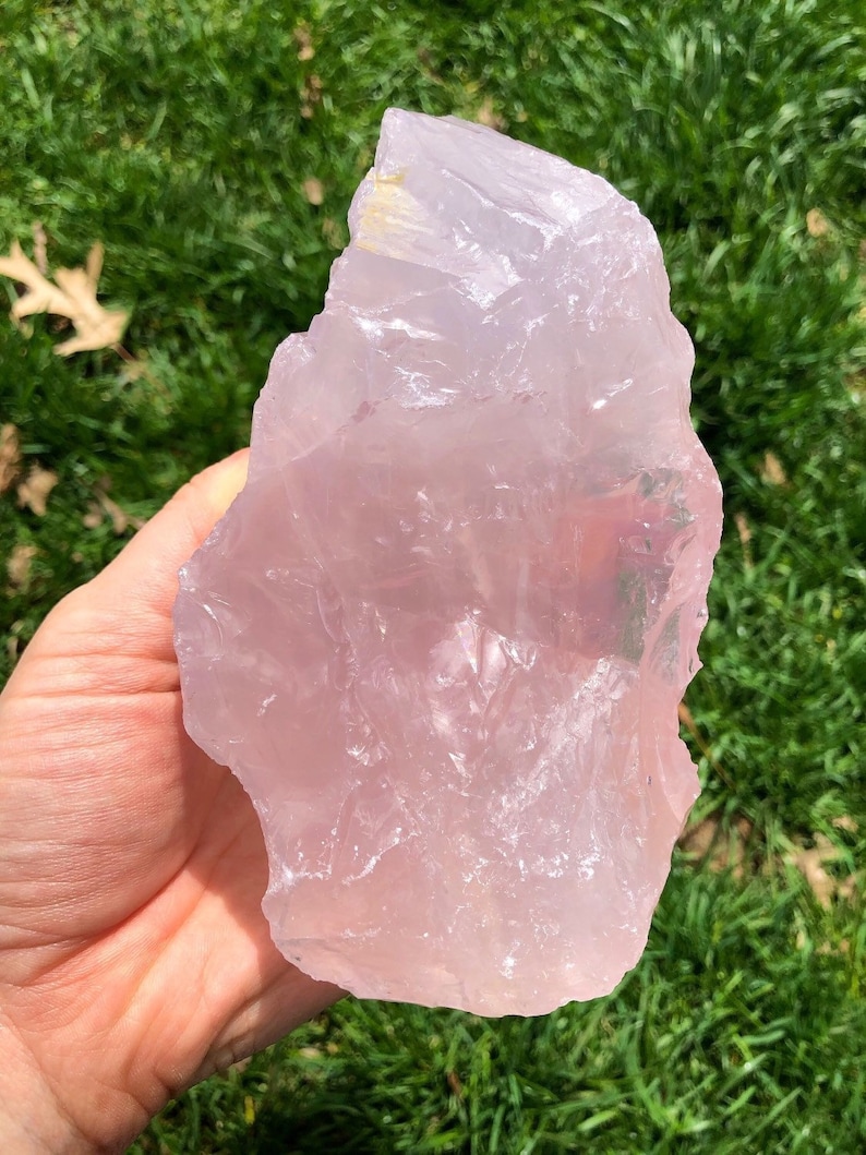 Raw Rose Quartz Crystal 0.5 7 Grade A Rose Quartz Stone Raw Pink Quartz Crystal Rough Rose Quartz Healing Crystal for Heart Chakra image 8