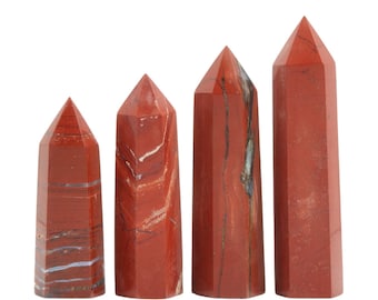 Roter Jaspis Turm (3 " - 5 ") Roter Jaspis Stein Turm - Stehender Roter Jaspis Punkt - Polierter Roter Jaspis Turm - Roter Jaspis Punkt Kristall Dekor