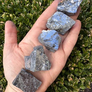 Raw Galena - Rough Galena Crystal - Galena Raw - Galena from Morocco - Raw Galena Mineral Specimen - Raw Silver Crystal - Galena Stone Rough image 7