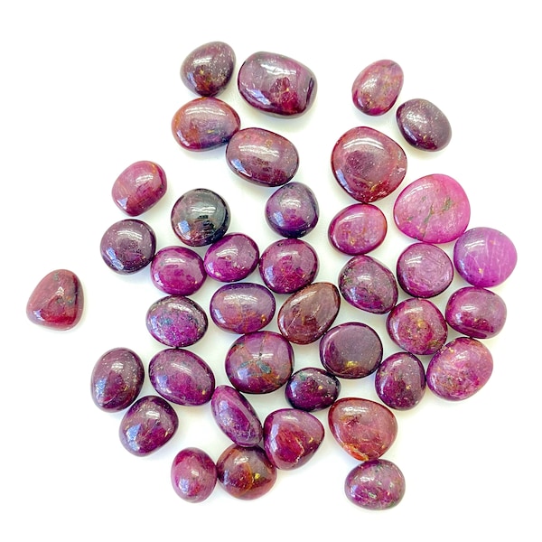 Ruby Tumbled Crystal - Grade AAA - Multiple Sizes Available - Tumbled Ruby Stone - Polished Ruby Gemstone - Ruby Tumbles from India