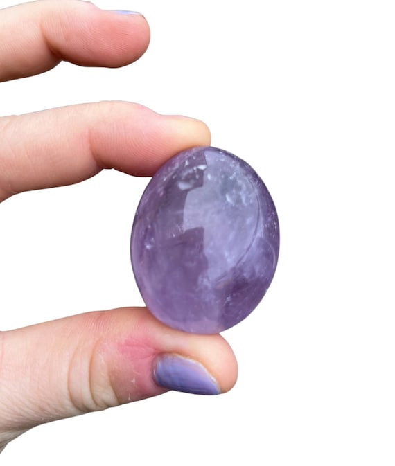Light Amethyst Pebble Tumbled Stone Multiple Sizes Available